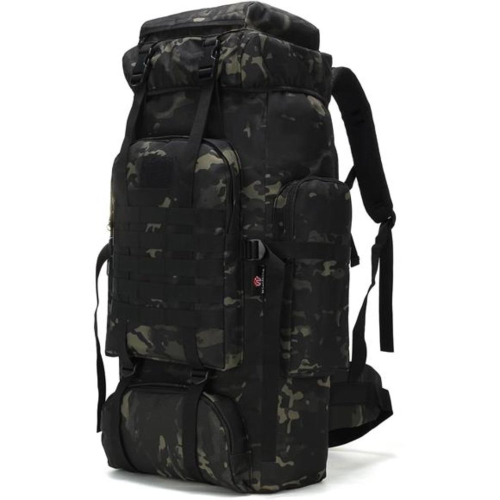 70L Camping/Hiking Backpack - Molle Rucksack Waterproof Traveling Heavy Duty Bag - Picture 1 of 5